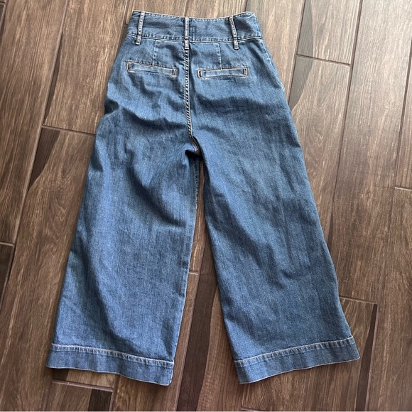 Joie MaryLu Crop Wide Leg Culotte Jeans in Denim Sky Wash Sz 4 *NO BELT* - Picture 5 of 8